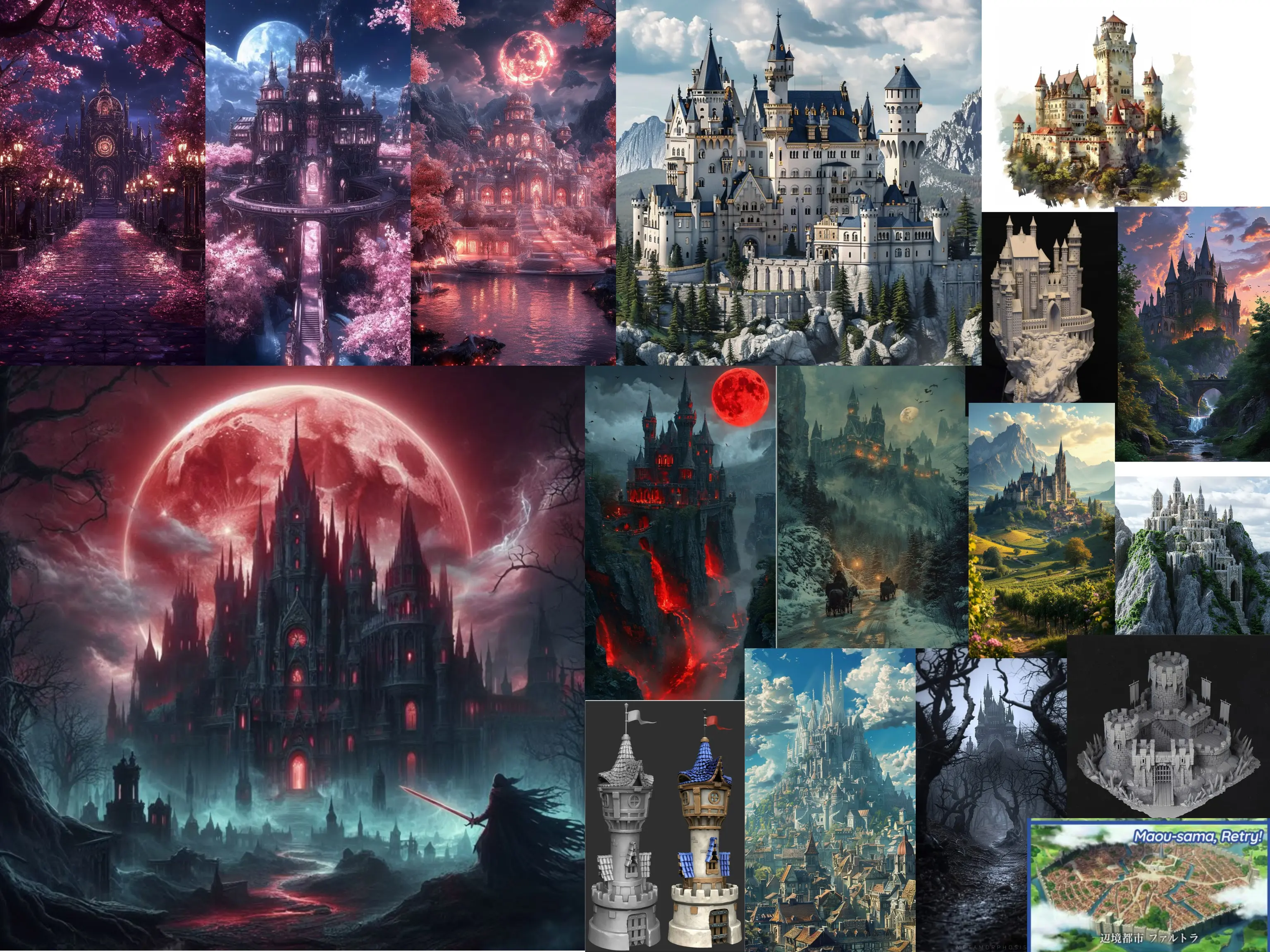 Castle Concept board