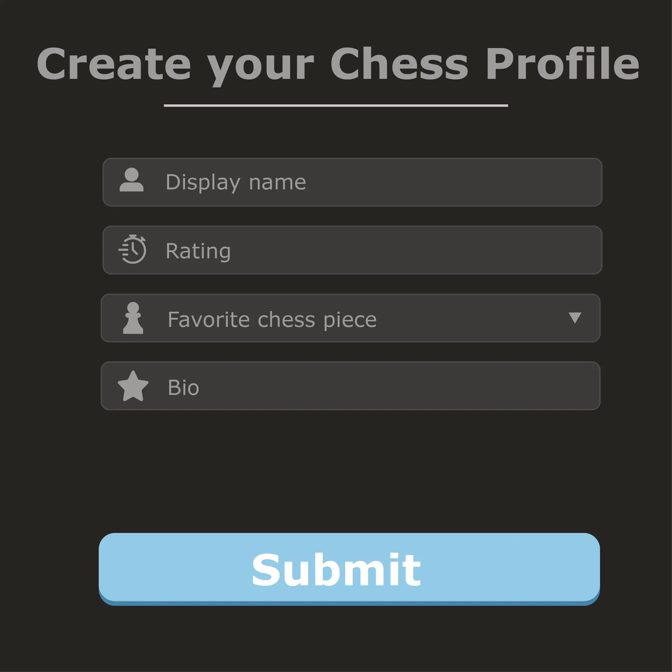 First Profile Input Sketch