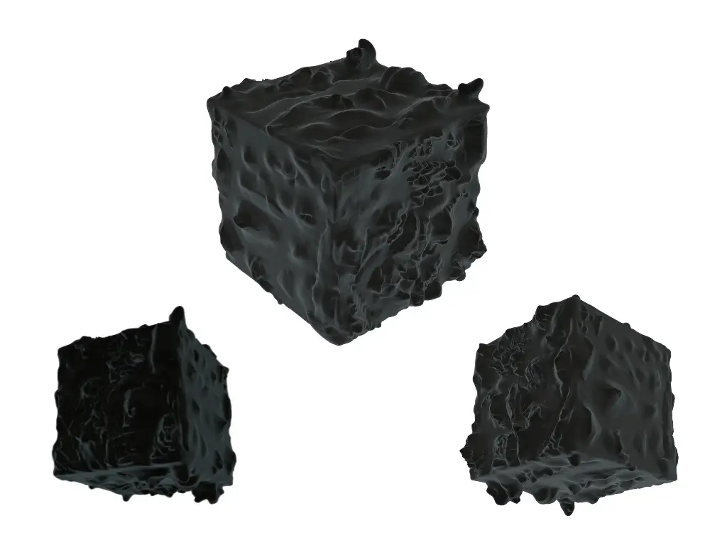 obsidian rendered from Mudbox