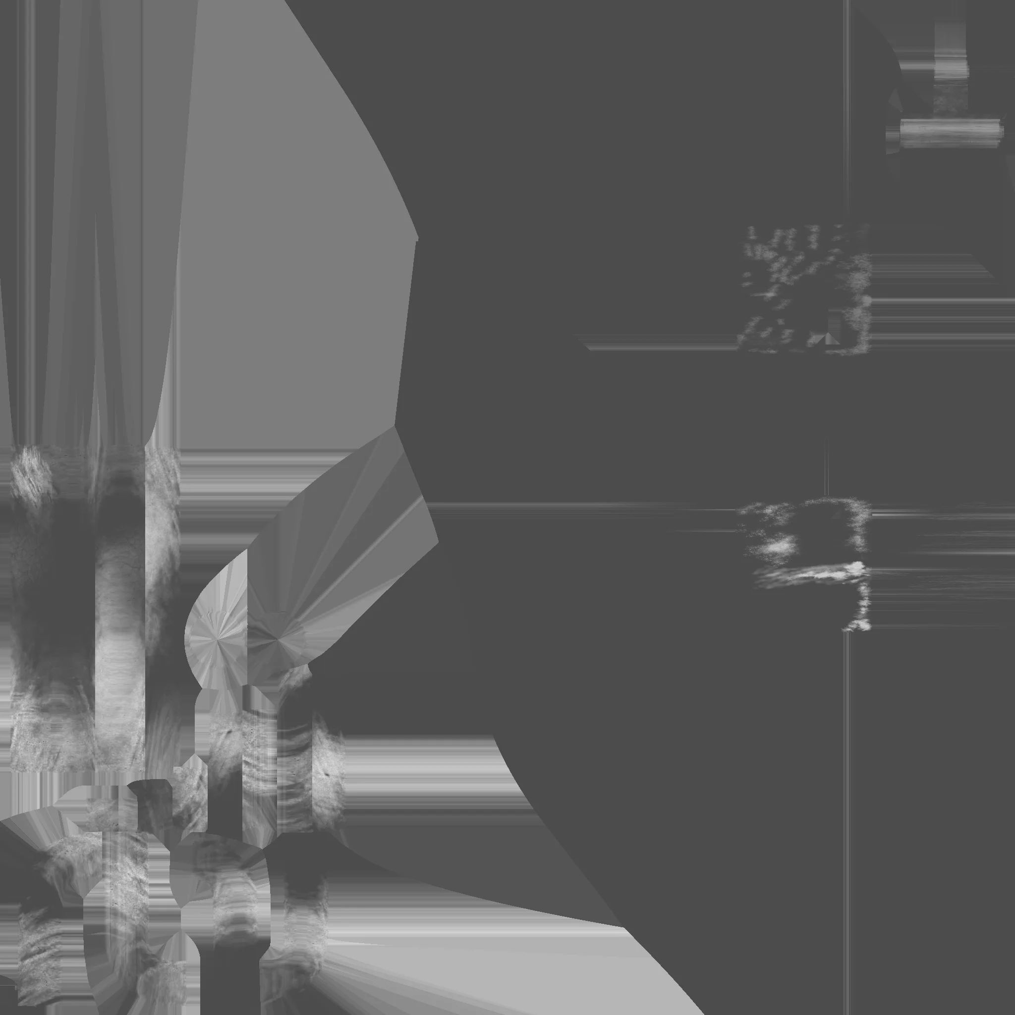 rusty door roughness map