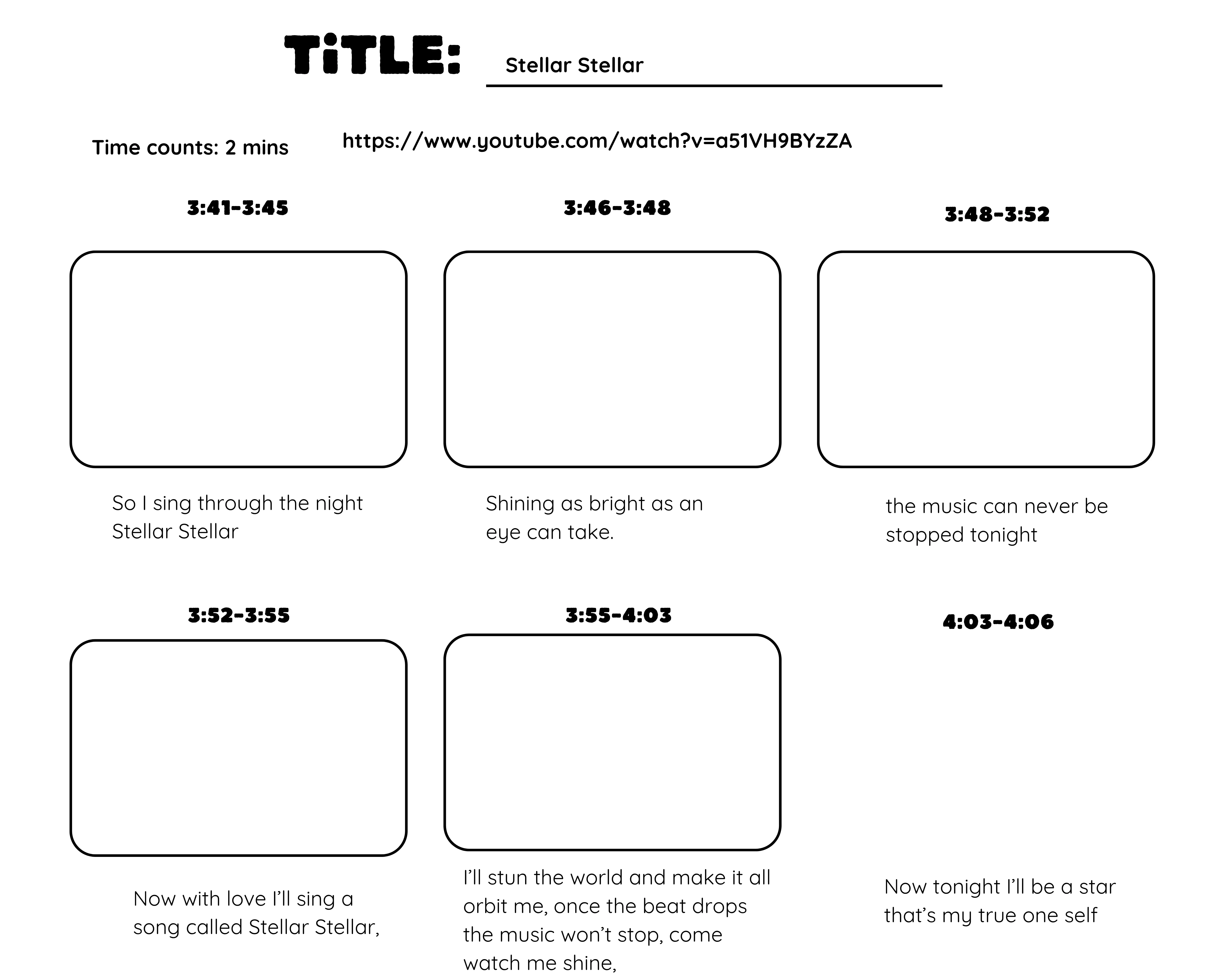 Stella Stella story board 2