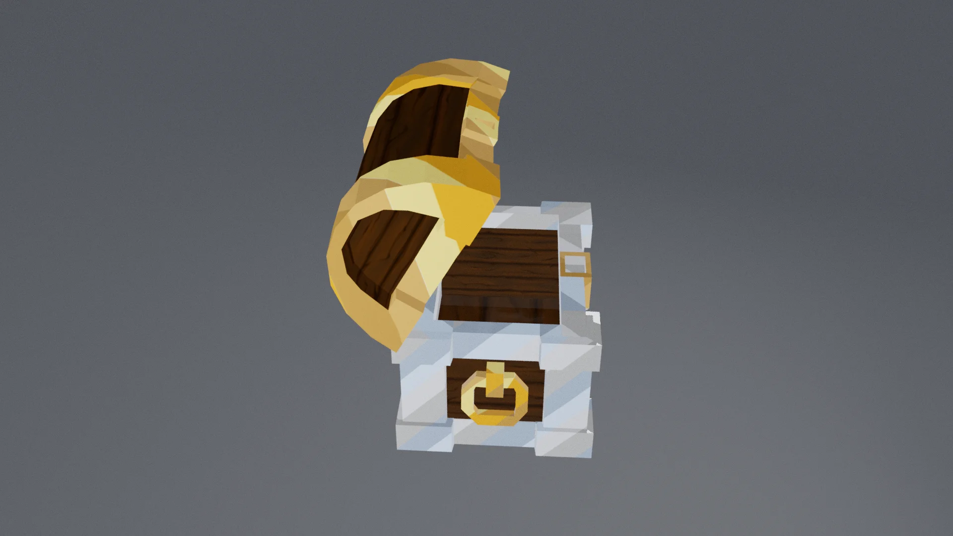 Golden Treasure Chest render 1