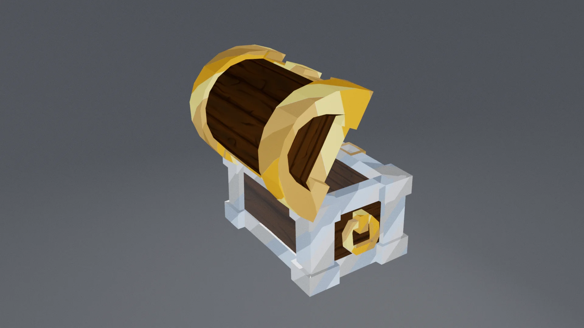 Golden Treasure Chest render 2