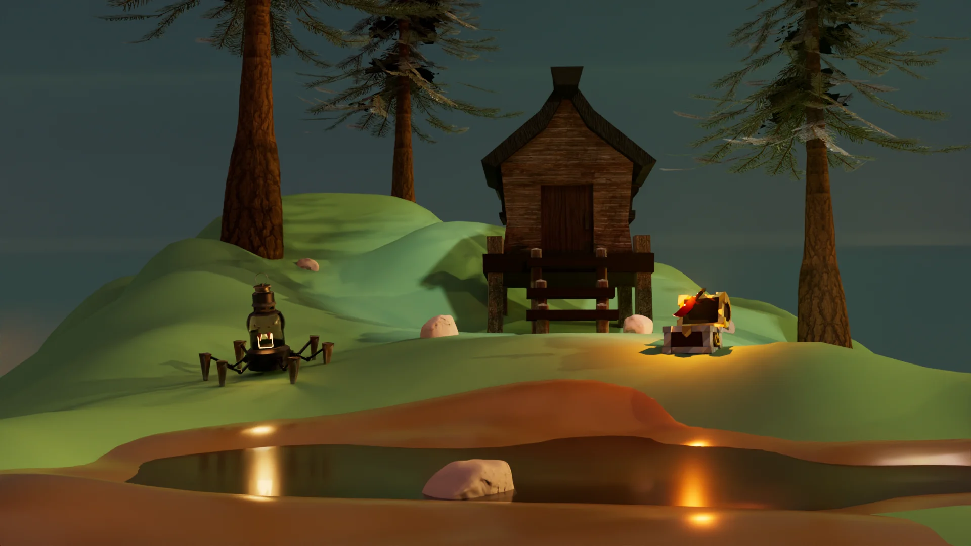 Witch Shack Environment Render 1