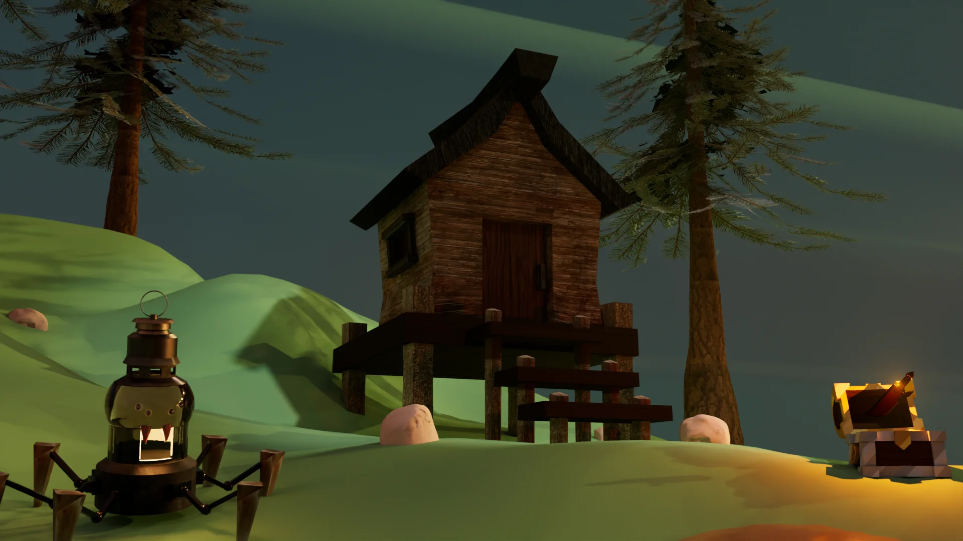Witch Shack Environment Render 3