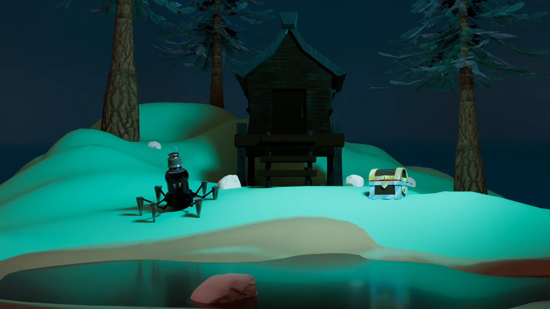 Witch Shack Environment Render 1